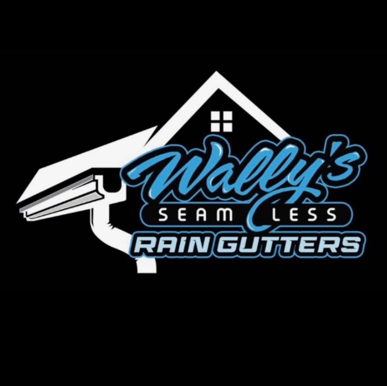 Wally's Seamless Rain Gutters logo